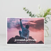 2024 フォト コラージュ 卒業おめでとう 招待状 (スタンド正面)