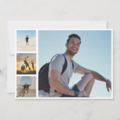 2024 フォト コラージュ 卒業おめでとう 招待状 (裏面)