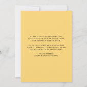 2024 ミニマリストオーバーレイ 高校卒業写真 案内状 (裏面)