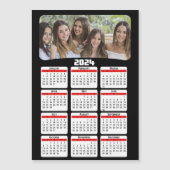 2024 – 写真の追加 – カレンダー – 赤 (正面)