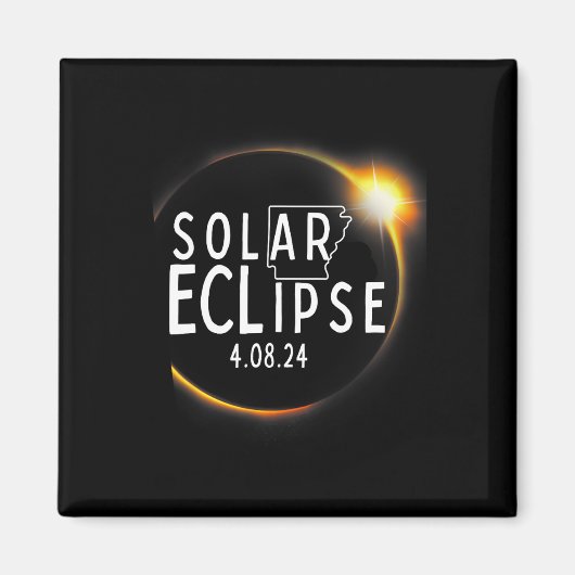 2024 太陽の Eclipseアクセサリー4.08.24全体 マグネット (正面)