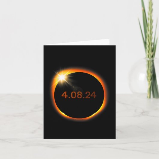 2024 太陽の Eclipseアメリカ総春4.08.2 カード (正面)