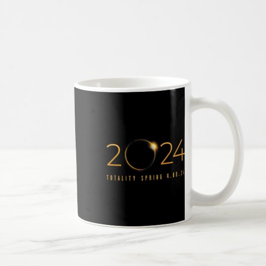 2024 太陽の Eclipseアメリカ総春4.08.2 コーヒーマグカップ (右)
