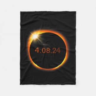 2024 太陽の Eclipseアメリカ総春4.08.2 フリースブランケット