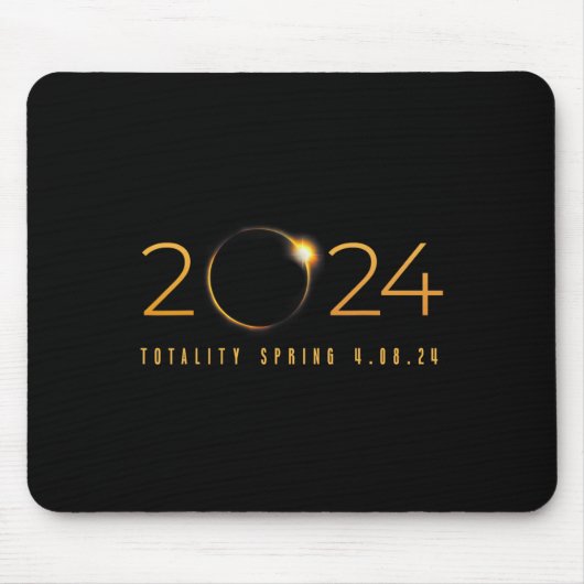 2024 太陽の Eclipseアメリカ総春4.08.2 マウスパッド (正面)