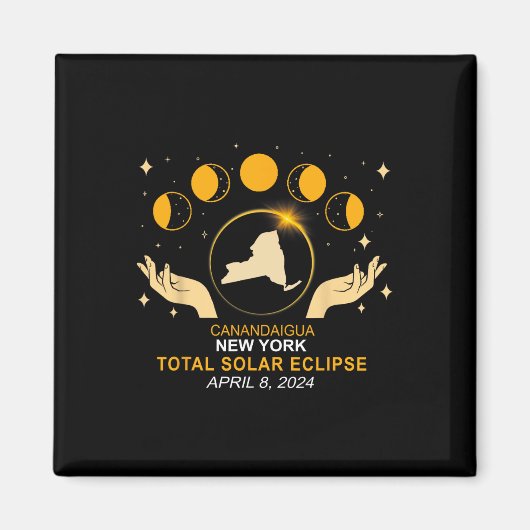 2024 太陽の Eclipse 2024 040824 Eclipse マグネット (正面)