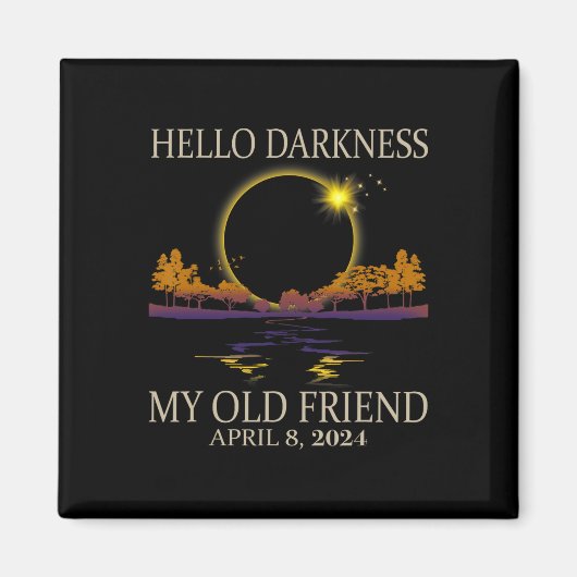 2024 太陽の Eclipse 2024 040824 Eclipse マグネット (正面)