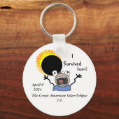 2024 太陽の Eclipse Survival Edition キーホルダー (正面)