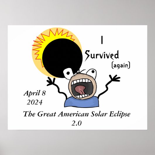 2024 太陽の Eclipse Survival Edition ポスター (正面)