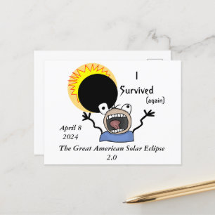 2024 太陽の Eclipse Survival Edition ポストカード
