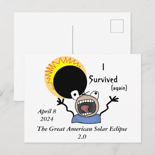 2024 太陽の Eclipse Survival Edition ポストカード (正面/裏面)