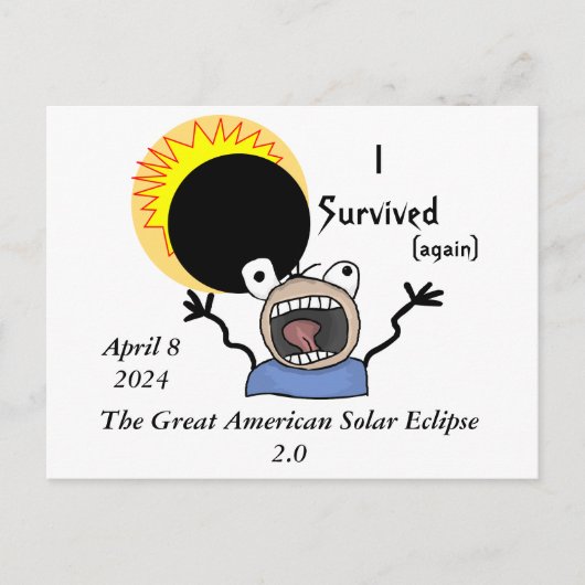 2024 太陽の Eclipse Survival Edition ポストカード (正面)