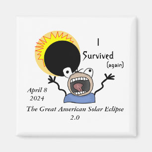 2024 太陽の Eclipse Survival Edition マグネット