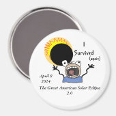 2024 太陽の Eclipse Survival Edition マグネット (正面/裏面)