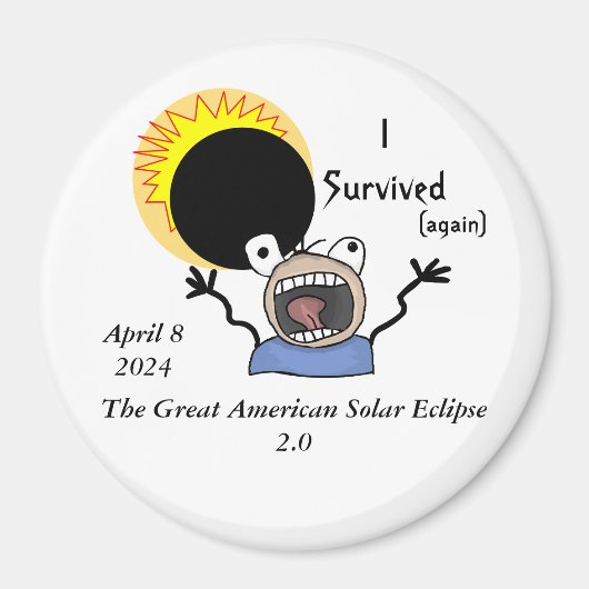 2024 太陽の Eclipse Survival Edition マグネット (正面)
