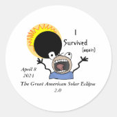 2024 太陽の Eclipse Survival Edition ラウンドシール (正面)