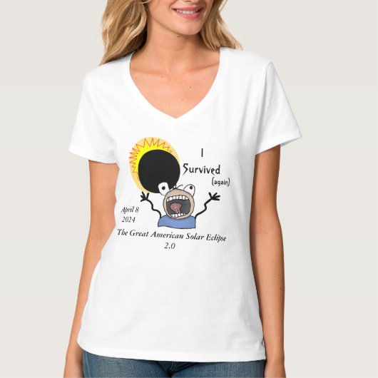 2024 太陽の Eclipse Survival Edition Tシャツ (正面)