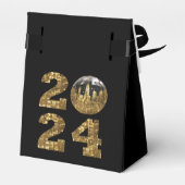 2024 – 新年イブパーティー – ボール – ニューヨーク金ゴールド- フェイバーボックス (裏面サイド)
