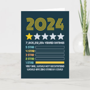 2024 最悪の評価 1 つ星 ゼロにしたい ユーモア シーズンカード