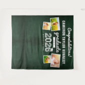 2024 黒板落書き 卒業式 4 フォト 背景 タペストリー (正面(横))