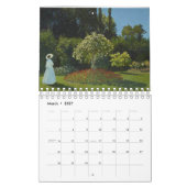 2024  12 MONTH CALENDAR Claude Monet paintings カレンダー (3月 2027)