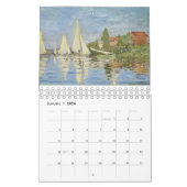 2024  12 MONTH CALENDAR Claude Monet paintings カレンダー (1月 2026)