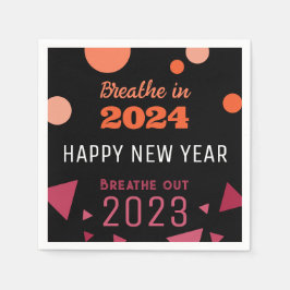 2024 2023年の新年に息づく年の色 スタンダードカクテルナプキン