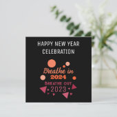 2024 2023年の新年に息づく年の色 招待状 (スタンド正面)