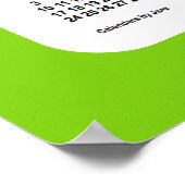 2024-2025イエローグリーンスクールのカレンダー ポスター (角)