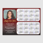 2024 2025カレンダー企業のフォトレッド磁気 (正面)