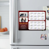 2024 2025カレンダー企業の2フォトレッド磁気