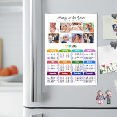2024 2025カレンダー8フォトコラージュシンプル磁気