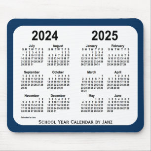 2024-2025ジャンツによる交番ブルースクールカレンダー マウスパッド