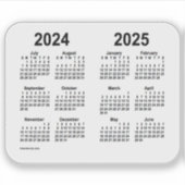 2024-2025学年カレンダーby Janz Transparent シール (正面)