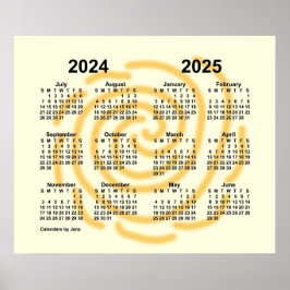 2024-2025年 陽気な日の学校カレンダー / Janz ポスター