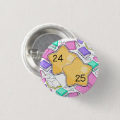 2024-2025日曜日学校の出席者用ピン2 缶バッジ (正面&裏面)