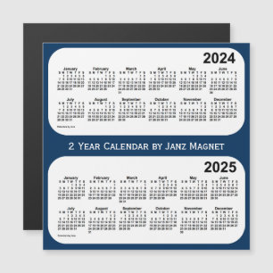 2024-2025警察箱の青Janz著2年のカレンダー