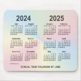 2024-2025ホワイトスクール年カレンダーby Janz | Zazzle.co.jp