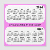 2024-2025 Violet 2年カレンダーby Janz Magnet (正面)