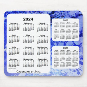 2024-2026青い銀河系Janz著3年のカレンダー マウスパッド