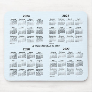 2024-2027アリスブルー4年カレンダー(Janz) マウスパッド