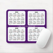 2024-2027パープルホリデーカレンダーby Janz マウスパッド (マウス)