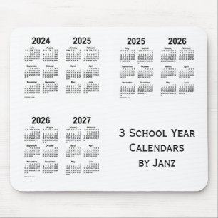 2024-2027白3学年カレンダーby Janz マウスパッド