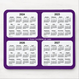 2024-2027紫4年カレンダーby Janz マウスパッド