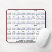 2024 - 2027 4年間カレンダーミニマリスト事業 マウスパッド (マウス)