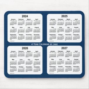 2024-2027 Police Box Blue 4 Year Calendar by Janz マウスパッド