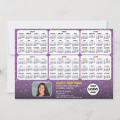 2024 - 2029年カレンダビジネスロモダンゴ新年 シーズンカード (正面)