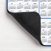 2024 - 2032カレンダーと米国の祝日とネイビーブルー マウスパッド (コーナー)