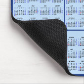 2024 - 2032カレンダーと米国の祝日とネイビーブルー マウスパッド (コーナー)