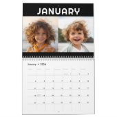 2024 - 24写真 – 1か月あたり2家族モダンの写真 カレンダー (1月 2026)